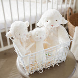Friendly Chime White Lamb-Rattle-SKU: - Bunnies By The Bay