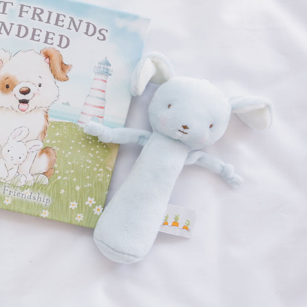 Friendly Chime Puppy - Blue-Rattle-SKU: - Bunnies By The Bay