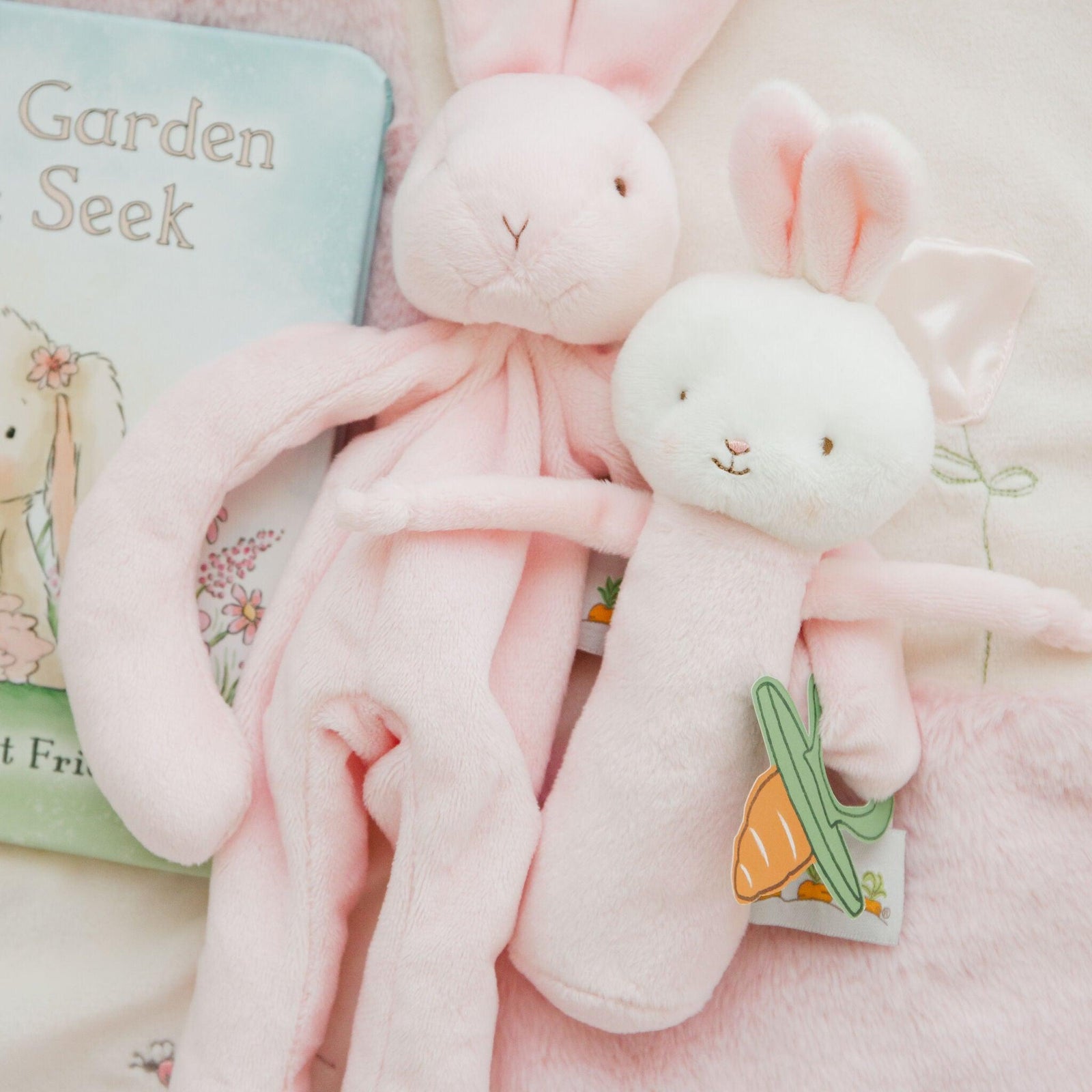 Friendly Chime Pink Bunny | Baby Rattle | Baby Toy - Bunnies By