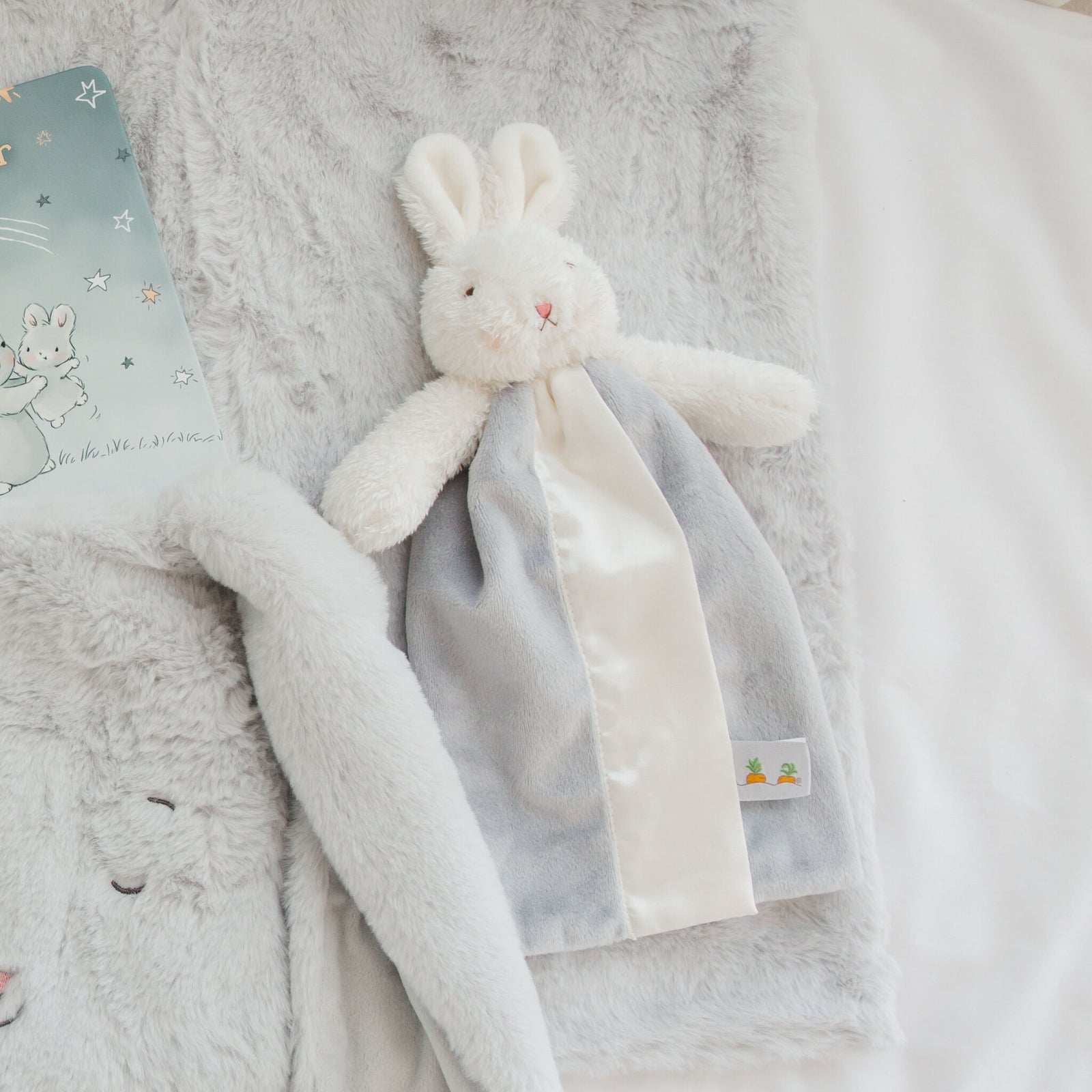 Bloom Bunny Bye Bye Buddy | Grey Lovey | Security Blanket