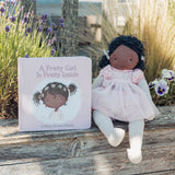 A Pretty Girl Book - Black Hair-Book-SKU: - Bunnies By The Bay