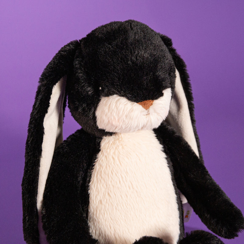 Little 12" Floppy Nibble Bunny – Black-Stuffed Animal-SKU: - Bunnies By The Bay