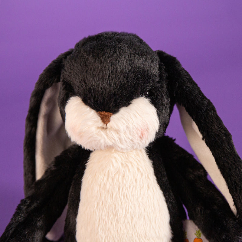 Wee 8" Floppy Nibble Bunny - Black-Stuffed Animal-SKU: - Bunnies By The Bay