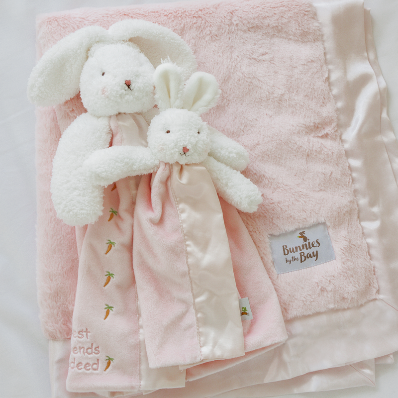 Blossom Bunny Buddy Blanket-Lovey - Buddy Blanket-SKU: - Bunnies By The Bay