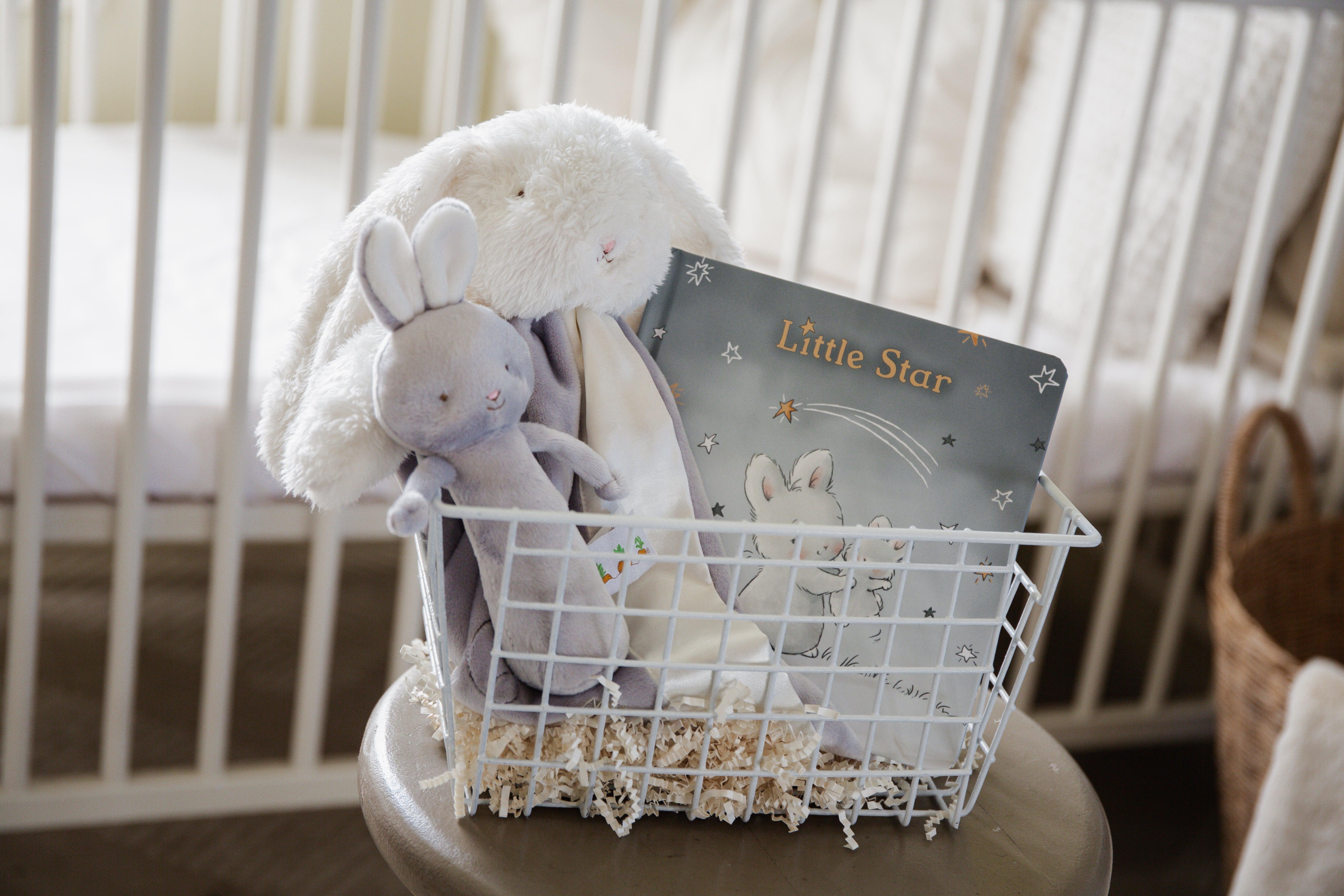 Bunnies Do Delight Gift Set - Bloom Gray-Baby Gift Sets-SKU: - Bunnies By The Bay