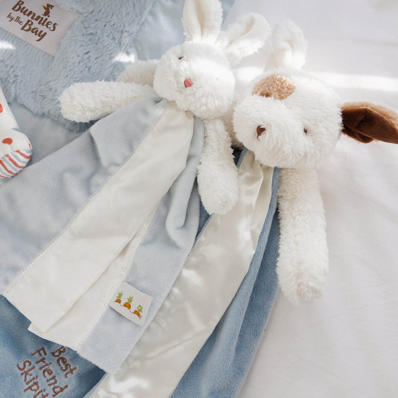 Bud Bunny Bye Bye Buddy | Baby Lovey | Security Blanket - Bunnies