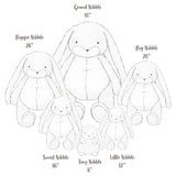 Big 20" Floppy Nibble Bunny – Pink-Stuffed Animal-SKU: - Bunnies By The Bay