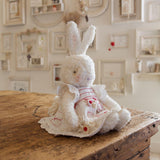 Hutch Studio Original - Lovey Dovey - Hand-Crafted Tea Stained Nubby Fur Bunny-Hutch Studio Original-SKU: 730137 - Bunnies By The Bay