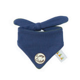 Blue bandana with a 'Camp Cricket' tag on a white background