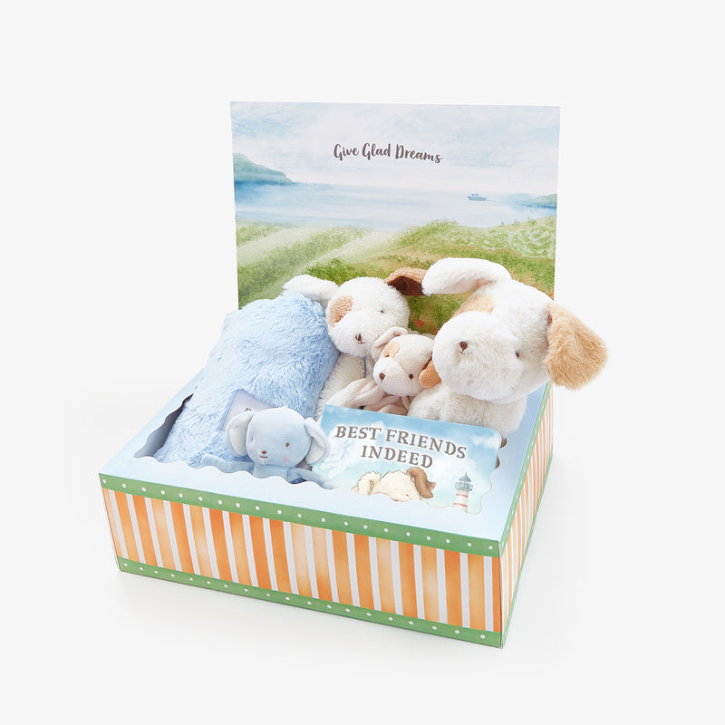 Bunnies Do Delight! Skipit Gift Set - Blue-Gift Set-SKU: - Bunnies By The Bay