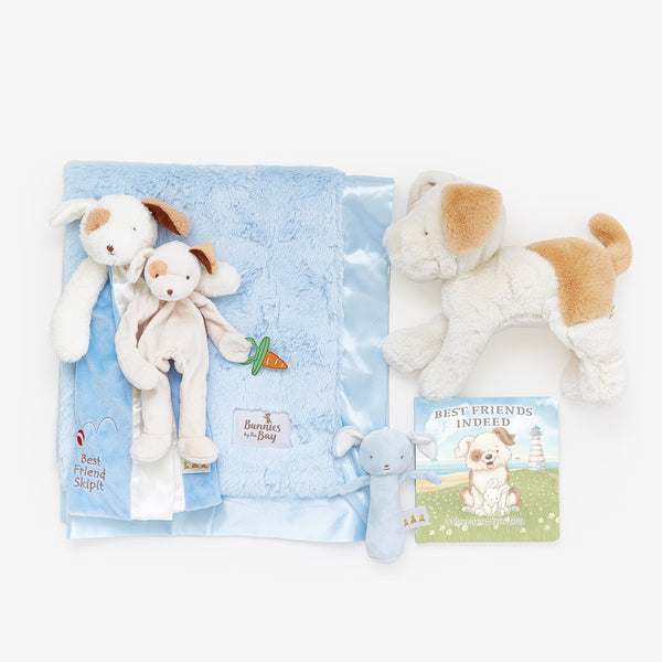 Bunnies Do Delight! Skipit Gift Set - Blue-Gift Set-SKU: - Bunnies By The Bay