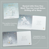 Children's book with bunny illustration on a gray background