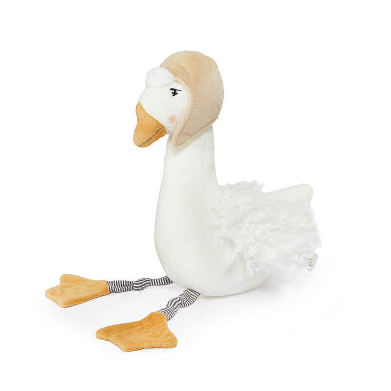 Avery The Aviator Snow Goose-Stuffed Animal-SKU: - Bunnies By The Bay