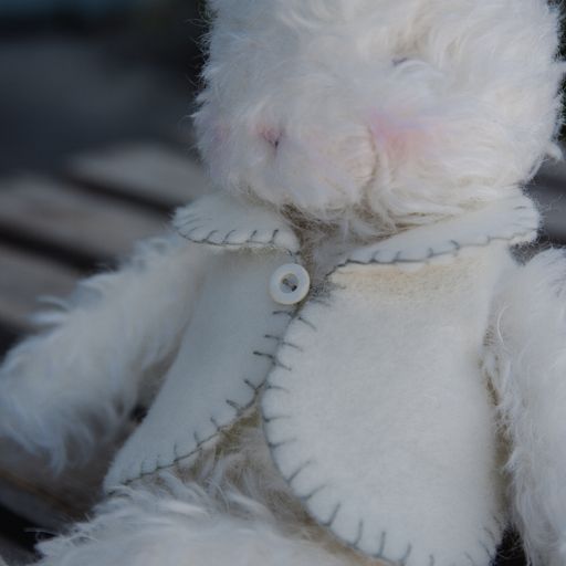Hutch Studio Original - Hop Curly Top II - Hand-Crafted Mohair & Vintage Wool Bunny-Hutch Studio Original-SKU: 730163 - Bunnies By The Bay