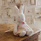 Hutch Studio Original - Sweet Petite Pearl - Hand-Crafted Tea Stained Nubby Fur Bunny-Hutch Studio Original-SKU: 730139 - Bunnies By The Bay