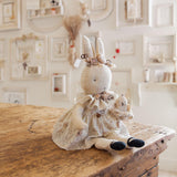 Hutch Studio Original - Nellie & Nester - Hand-Crafted Tea Stained Cotton Bunny-Hutch Studio Original-SKU: 730150 - Bunnies By The Bay