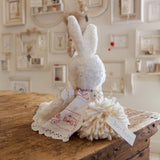 Hutch Studio Original - Lovey Dovey - Hand-Crafted Tea Stained Nubby Fur Bunny-Hutch Studio Original-SKU: 730137 - Bunnies By The Bay