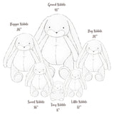Big Nibble 20" Bunny - Cream-Stuffed Animal-SKU: 100417 - Bunnies By The Bay