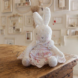 Hutch Studio Original - Ella Eyelet - Hand-Crafted Tea Stained Nubby Fur Bunny-Hutch Studio Original-SKU: 730145 - Bunnies By The Bay