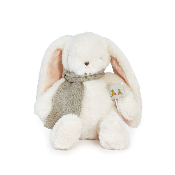 Holiday Wee Nibble Cream Bunny - Gray Scarf-Holiday - Limited Editions-SKU: 598776 - Bunnies By The Bay