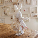 Hutch Studio Original - Sadie Sweetheart - Hand-Crafted Tea Stained Nubby Fur Bunny-Hutch Studio Original-SKU: 730138 - Bunnies By The Bay