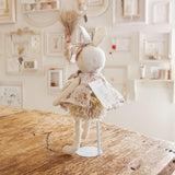 Hutch Studio Original - Fussie Mussie - Hand-Crafted Cotton & Knit Bunny-Hutch Studio Original-SKU: 730140 - Bunnies By The Bay
