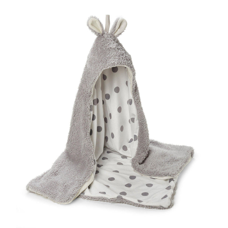 Image of Bunny Hooded Blanket - Grey-Bunnies By The Bay-bbtbay