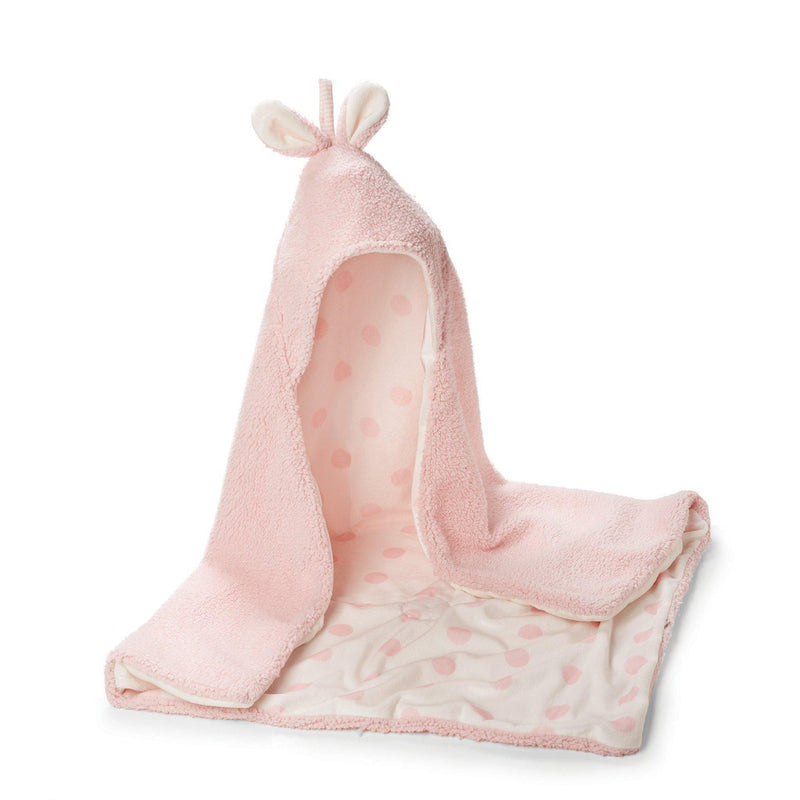 Image of Bunny Hooded Blanket - Pink-Hooded Blanket-Bunnies By The Bay-bbtbay