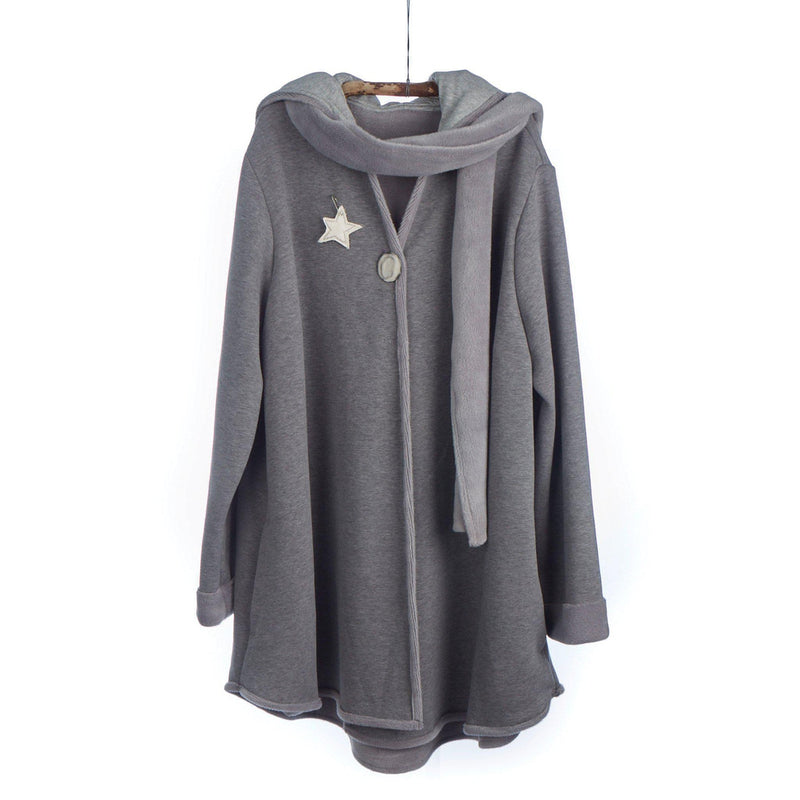 Image of Grey Hoody with Scarf-Apparel-Bunnies By the Bay-bbtbay