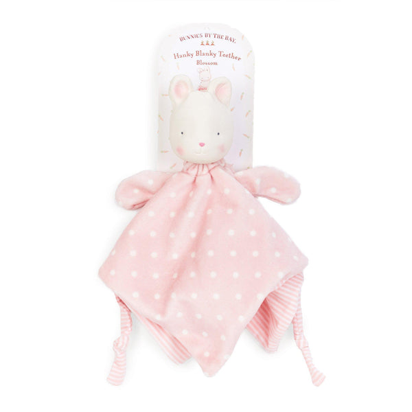 Image of Blossom Bunny Hanky Blanky-Teether-Bunnies By the Bay-bbtbay