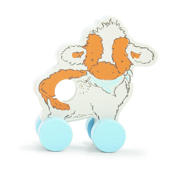 Image of Moo Moo Cow Push Toy-Push Pull Toy-Bunnies By the Bay-bbtbay