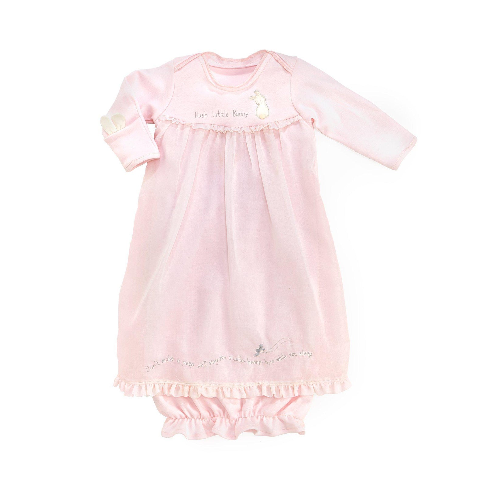 Hush Bunny Gown | Layette | Baby Girl Clothing | Bunnies By