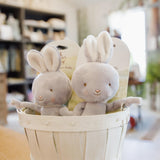 Friendly Chime Gray Bunny-Rattle-SKU: 101061 - Bunnies By The Bay