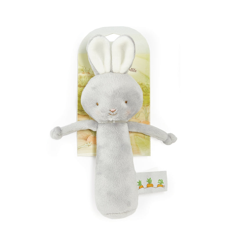 Friendly Chime Gray Bunny-Rattle-SKU: 101061 - Bunnies By The Bay