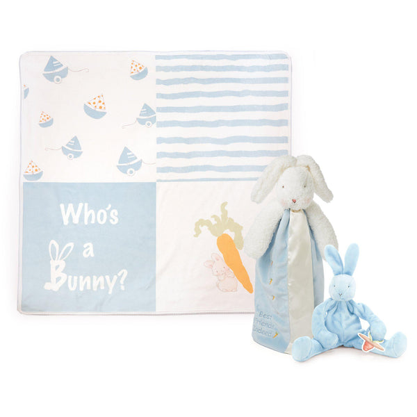 Bud Bunny Lovies On-The-Go Baby Gift Set-Gift Set-SKU: 103109 - Bunnies By The Bay