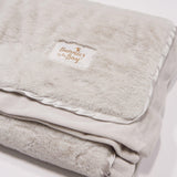Cuddle Me Fur Nibble Blanket - Gray 30 x 40-Blanket-SKU: 103135 - Bunnies By The Bay