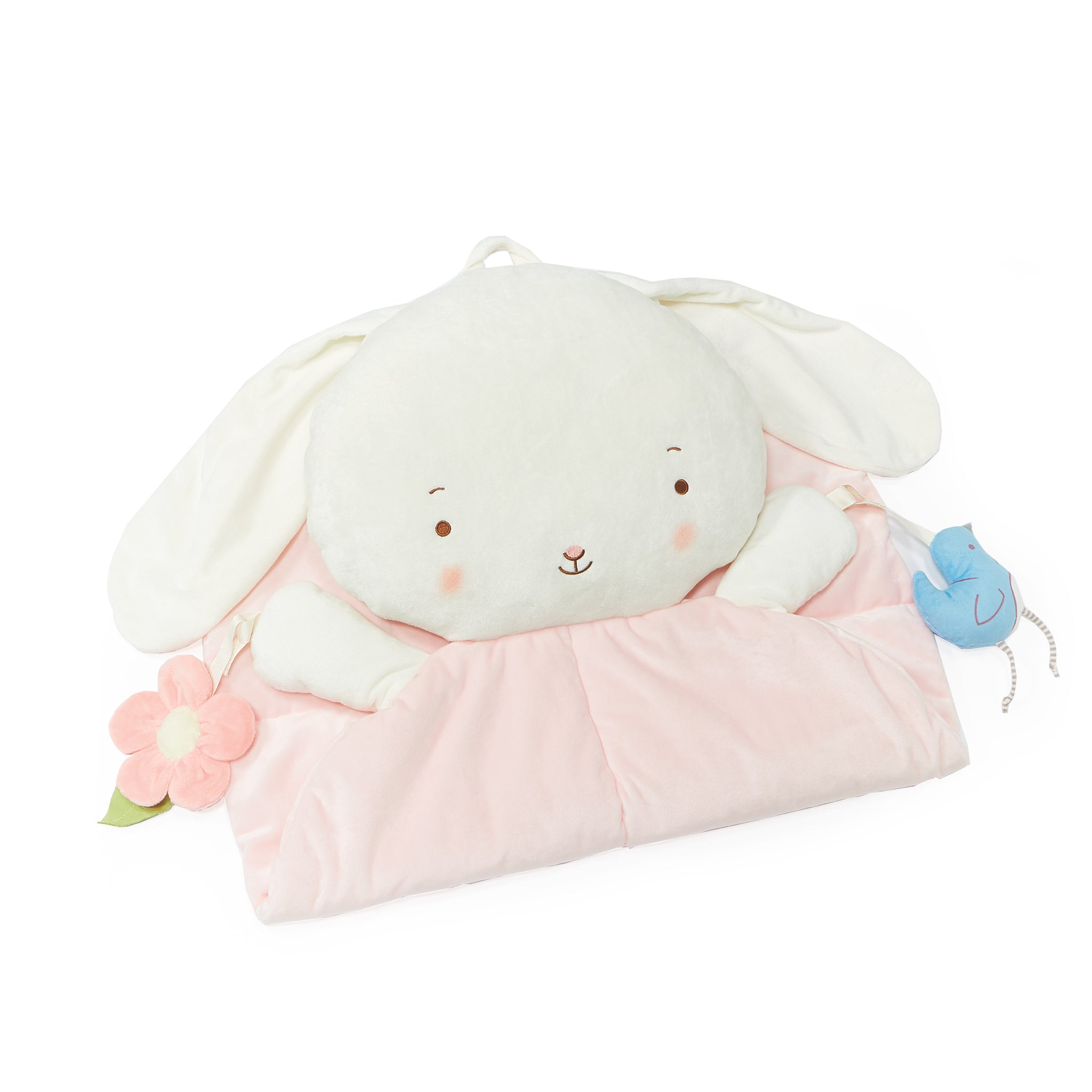 Blossom Bunny Play Mat | Baby Blanket | Tummy Time Mat