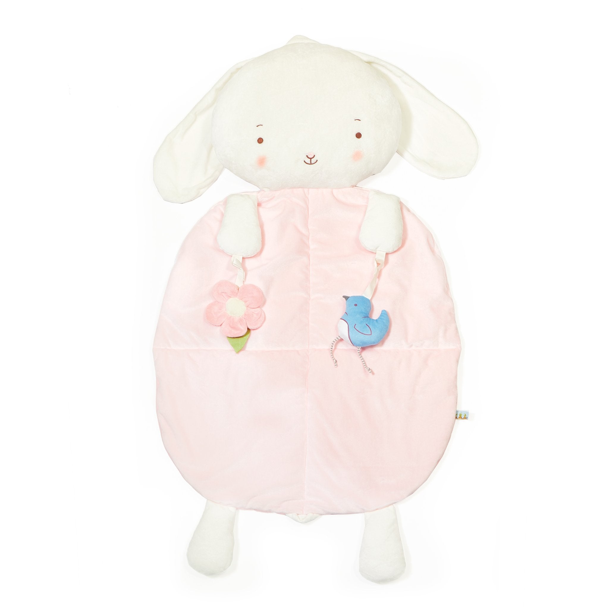 Pink Rabbit Play Mat Blossom Bunny Play Mat | Baby Blanket | Tummy Time Mat