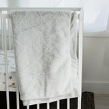 Cuddle Me Fur Nibble Blanket - Gray 30 x 40-Blanket-SKU: 103135 - Bunnies By The Bay