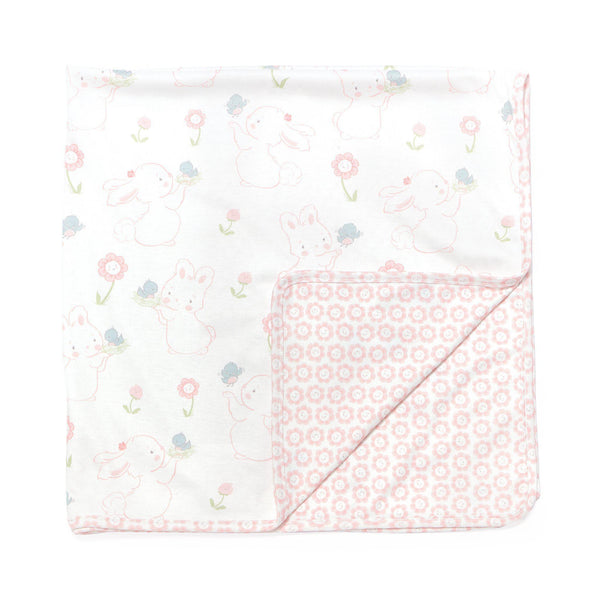 Blossom Receiving Blanket 32 x 32-Blanket-SKU: 104307 - Bunnies By The Bay