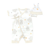 Bloom Bunny Kimono Romper and Hat Set-Apparel-SKU: 104324 - Bunnies By The Bay