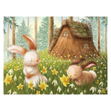 Hutch Studio Original - Giclee Print - Springtime in Bunny Burrow-Hutch Studio Original-SKU: 104403 - Bunnies By The Bay