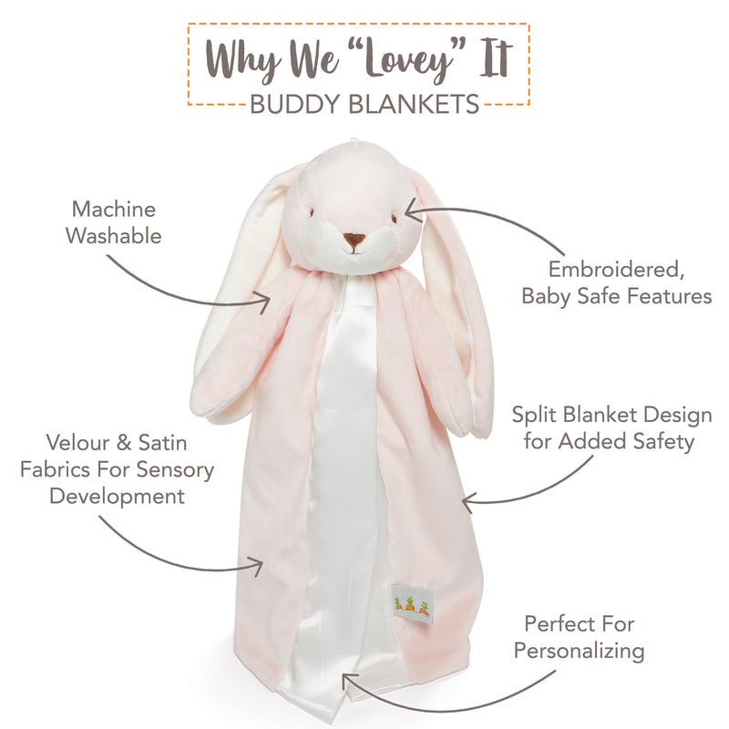 Nibble Buddy Blanket - Blossom-Lovey - Buddy Blanket-SKU: 104465 - Bunnies By The Bay