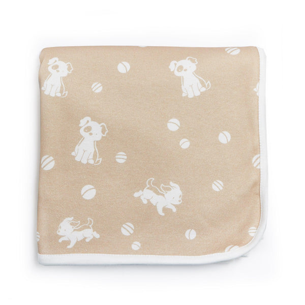Skipit's Organic Receiving Blanket-Bud Bunny and Skipit Puppy-SKU: 104499 - Bunnies By The Bay