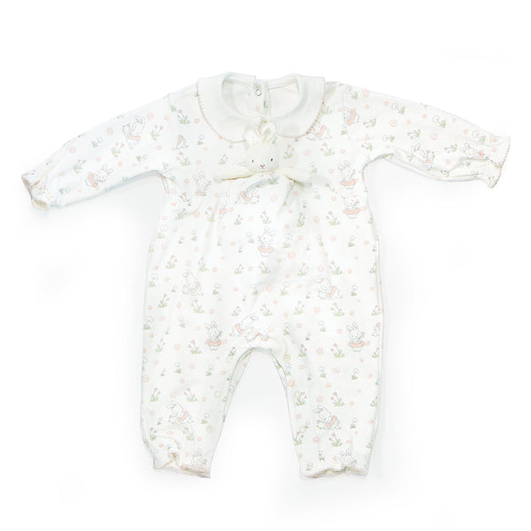 Blossom Playsuit and Binkie Set-Blossom Bunny-SKU: - Bunnies By The Bay