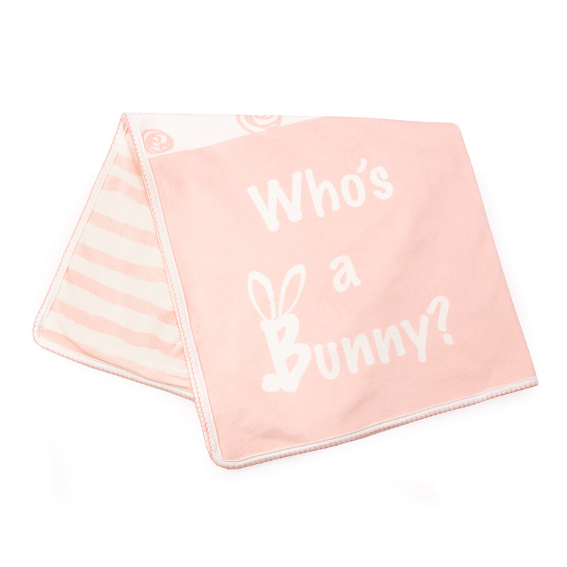Blossom Who's a Bunny Receiving Blanket-Blossom Bunny-SKU: 106020 - Bunnies By The Bay