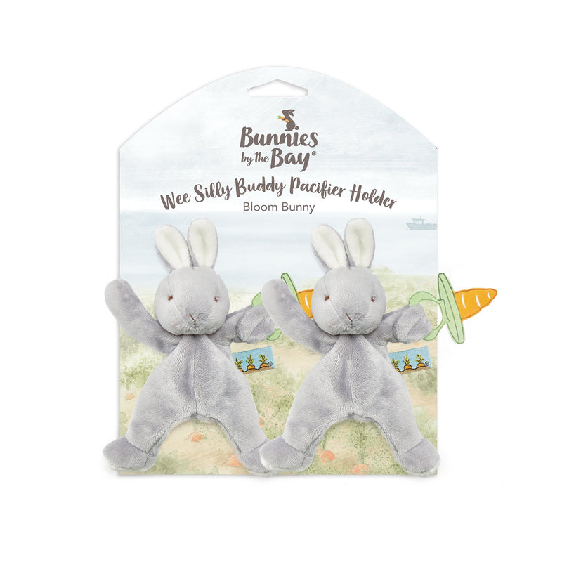 Wee Silly - A Hare and a Spare - 2 Pack Gray-Bloom Bunny-SKU: 141261 - Bunnies By The Bay