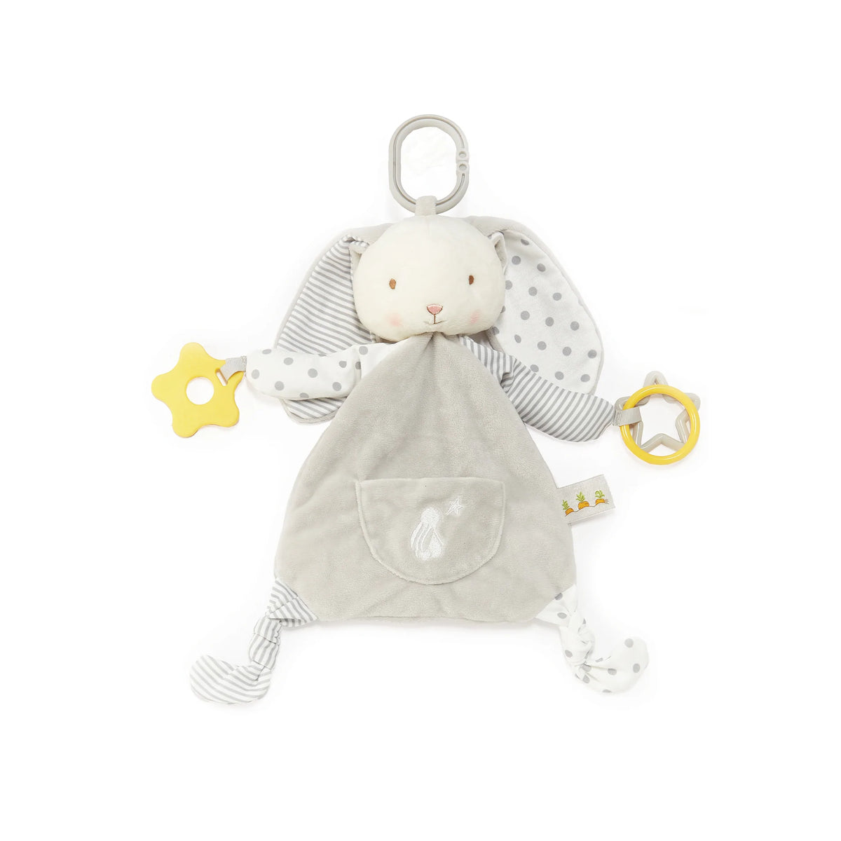 Plush White Bunny With Polka Dot Ears – ZaZoLi