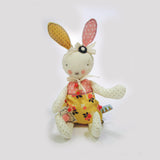Retired - Hutch Studio - Yellow Floral Bunny - One Of A Kind Bunny-HutchStudio Original-SKU: HS6A - Bunnies By The Bay