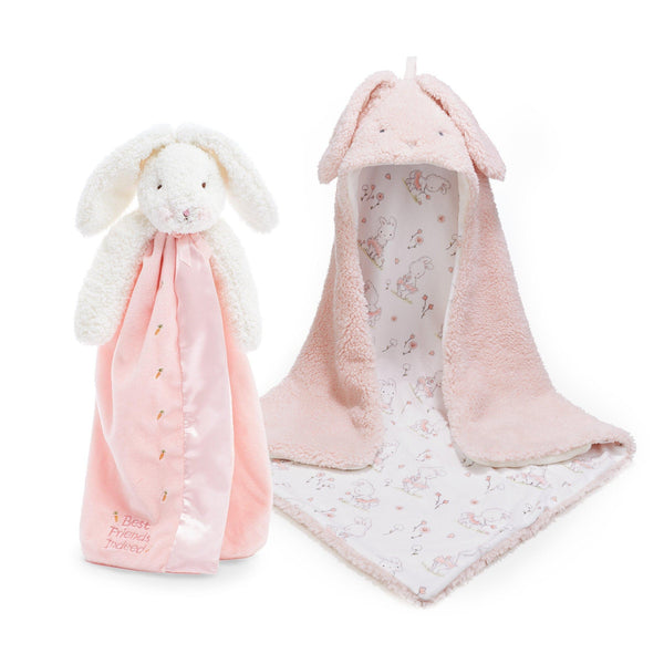 RETIRED - Blossom Hooded Blanket and Buddy Gift Set-Retired-Bunnies By The Bay